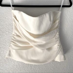 Never been worn BCBG silk corset top.